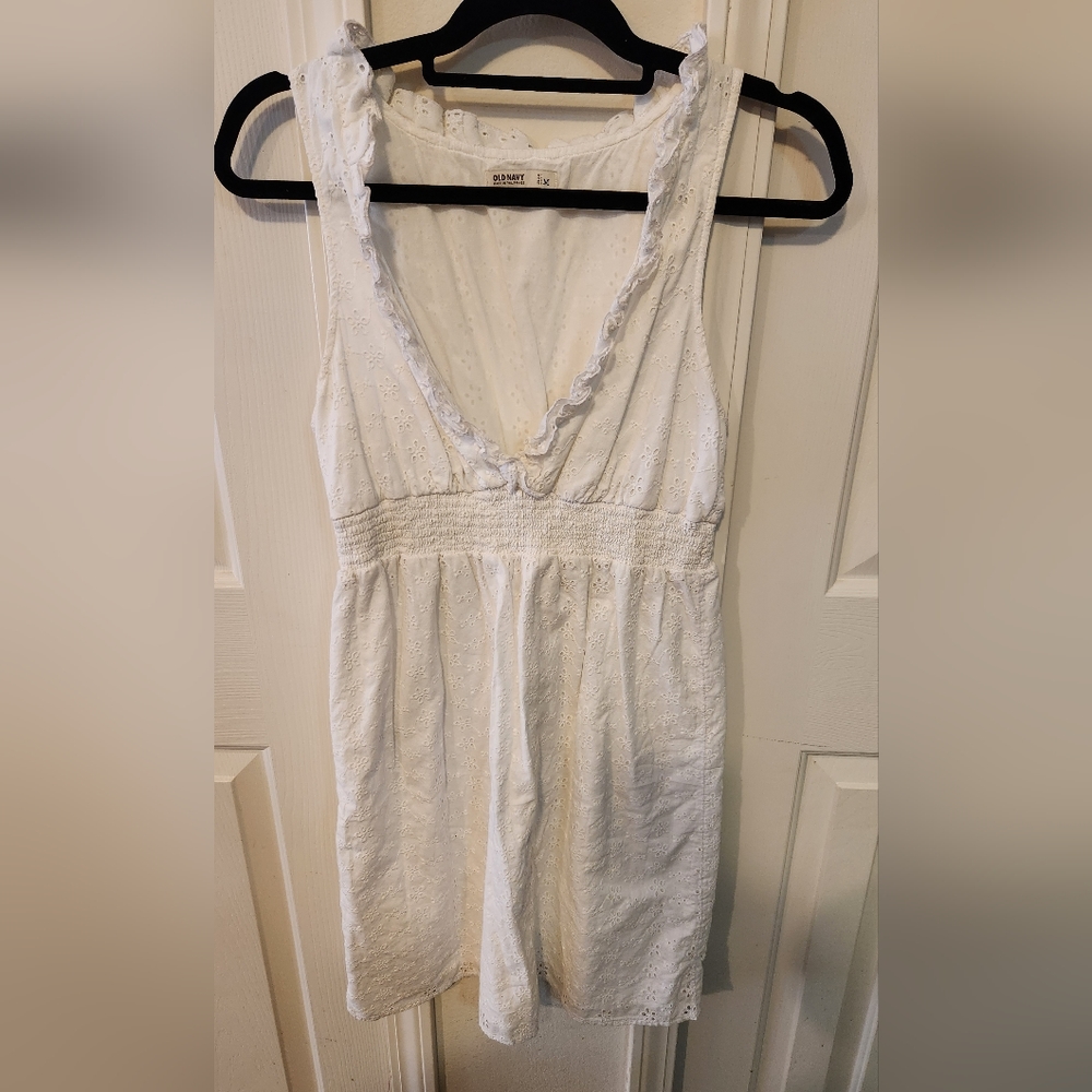 Women's Old Navy Medium white dress
